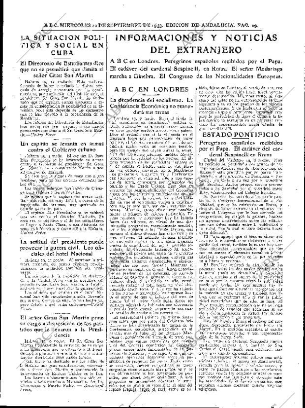 ABC SEVILLA 20-09-1933 página 23
