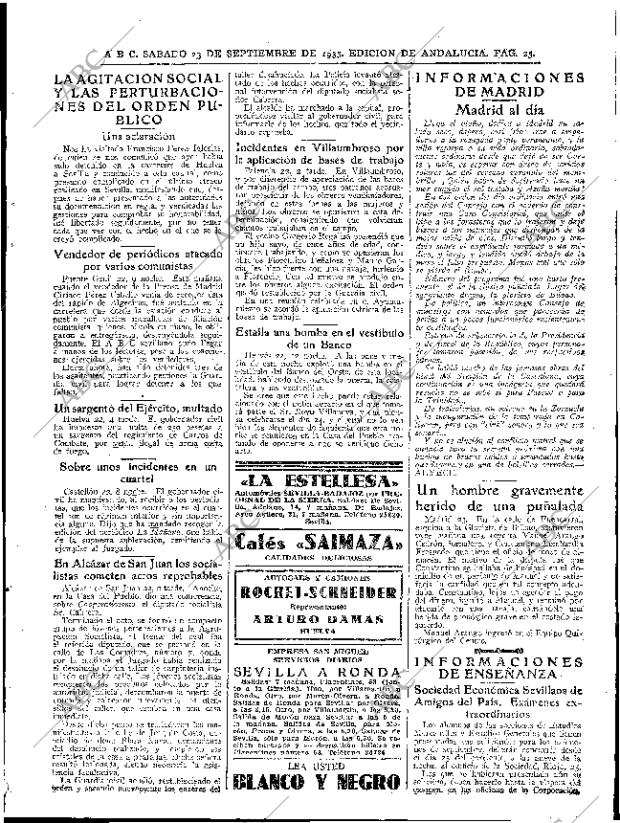 ABC SEVILLA 23-09-1933 página 25
