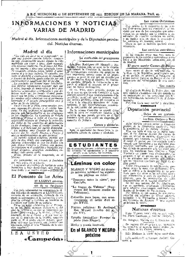 ABC MADRID 27-09-1933 página 29