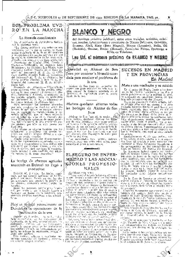 ABC MADRID 27-09-1933 página 31