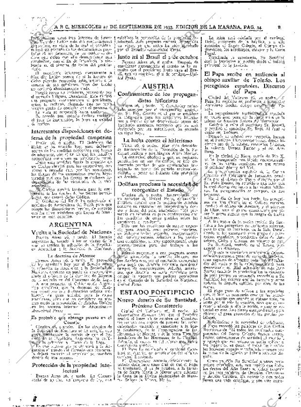 ABC MADRID 27-09-1933 página 34