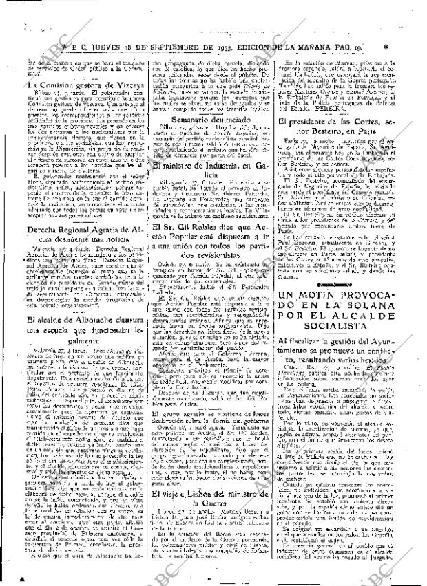 ABC MADRID 28-09-1933 página 19