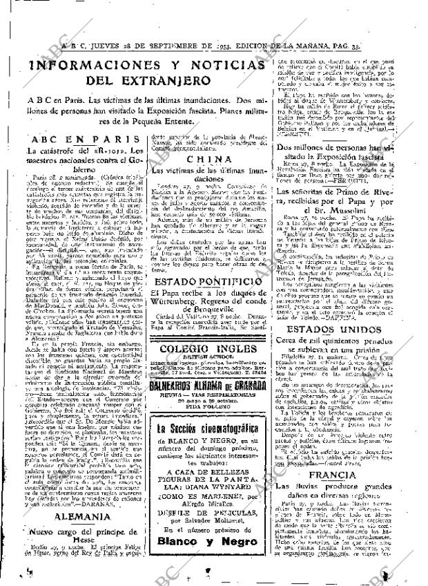 ABC MADRID 28-09-1933 página 33