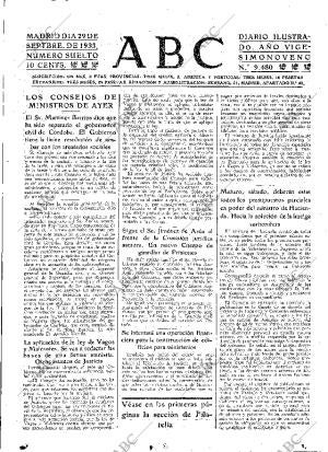 ABC MADRID 29-09-1933 página 15