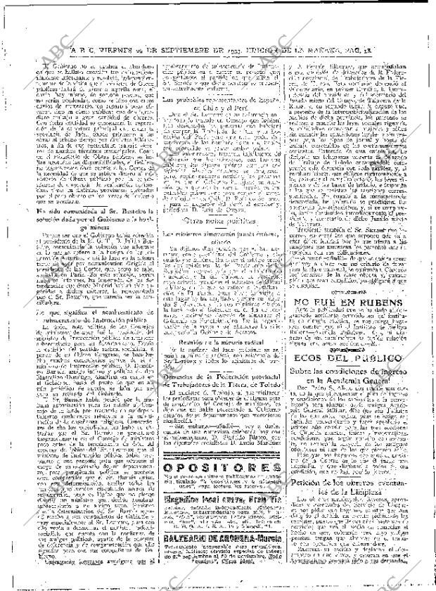 ABC MADRID 29-09-1933 página 18