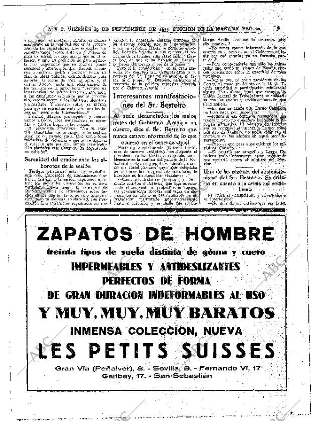 ABC MADRID 29-09-1933 página 20