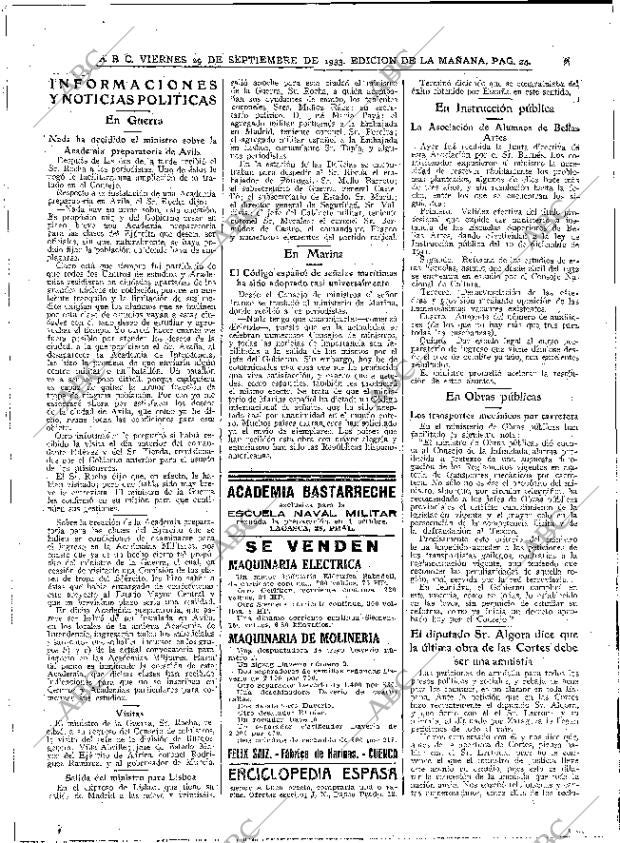 ABC MADRID 29-09-1933 página 24