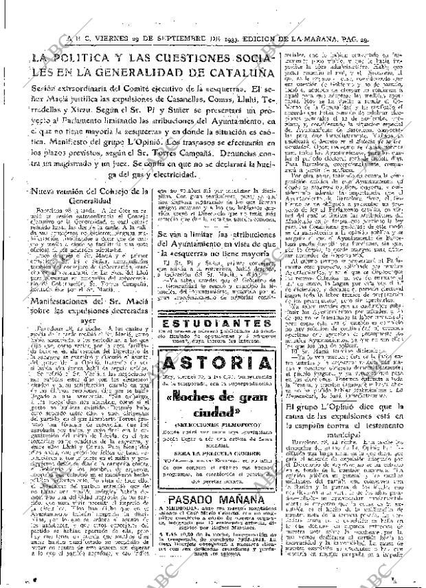 ABC MADRID 29-09-1933 página 29