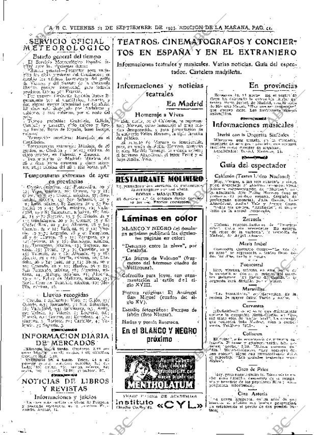 ABC MADRID 29-09-1933 página 41