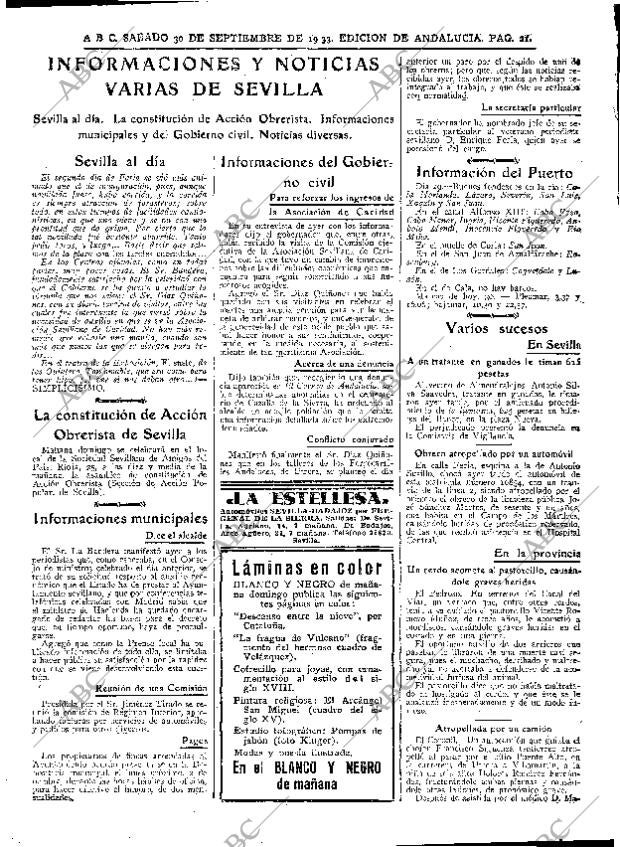 ABC SEVILLA 30-09-1933 página 21