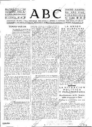 ABC MADRID 01-10-1933 página 25