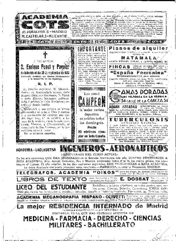 ABC MADRID 01-10-1933 página 66