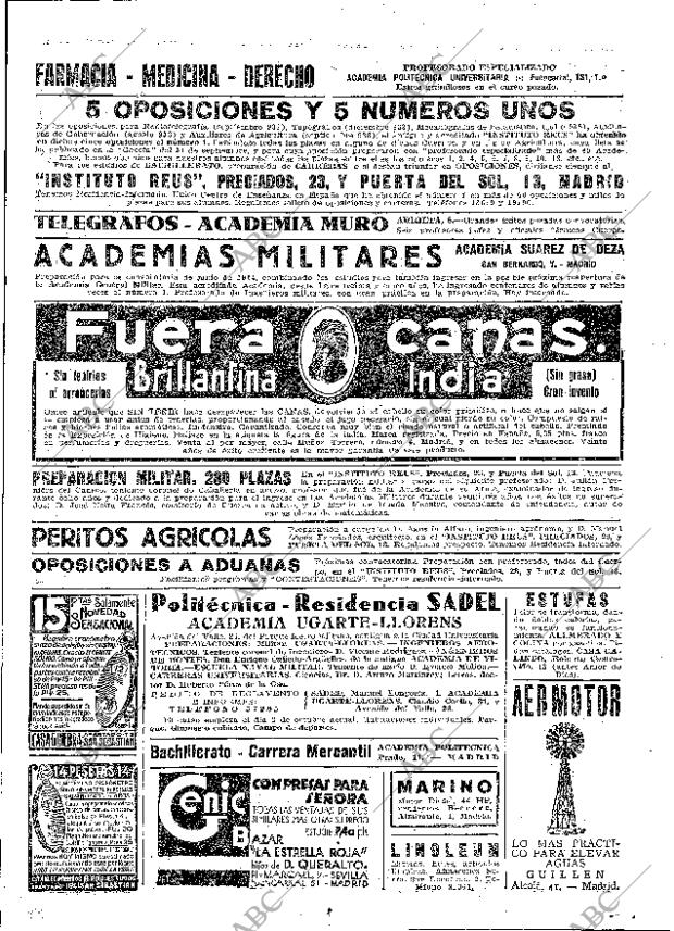 ABC MADRID 01-10-1933 página 67