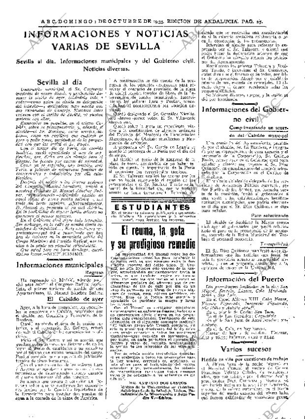 ABC SEVILLA 01-10-1933 página 27