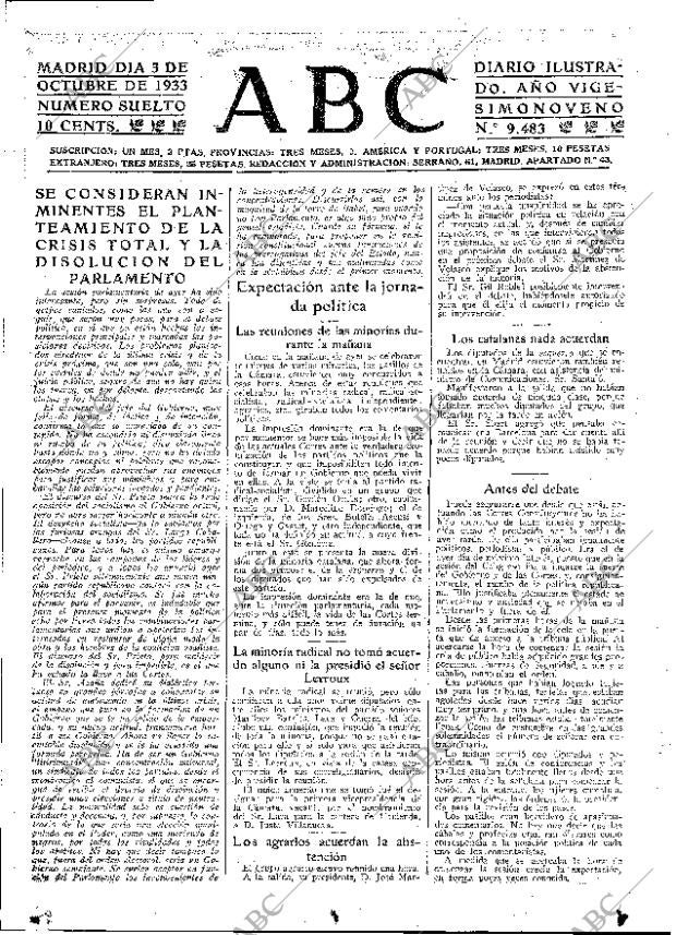 ABC MADRID 03-10-1933 página 15