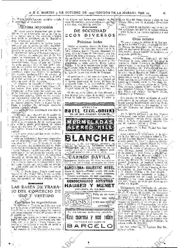 ABC MADRID 03-10-1933 página 19