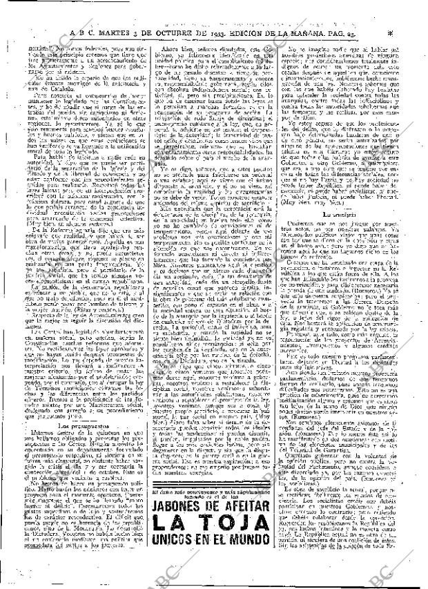 ABC MADRID 03-10-1933 página 23