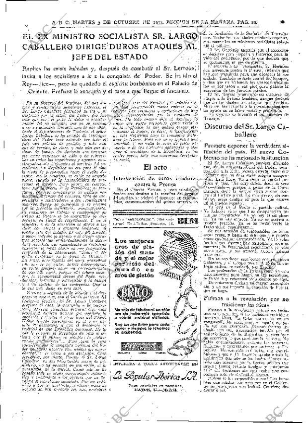 ABC MADRID 03-10-1933 página 29