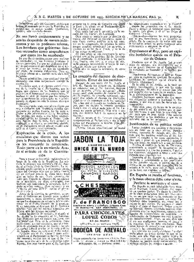 ABC MADRID 03-10-1933 página 30