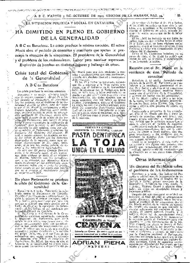 ABC MADRID 03-10-1933 página 35