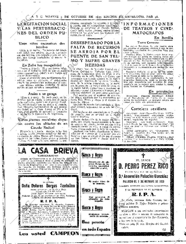 ABC SEVILLA 03-10-1933 página 38