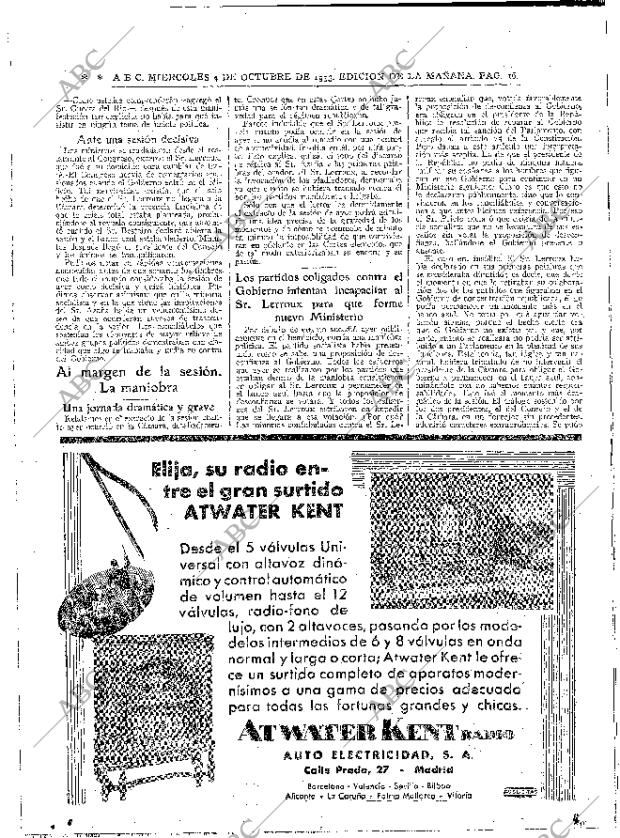 ABC MADRID 04-10-1933 página 16