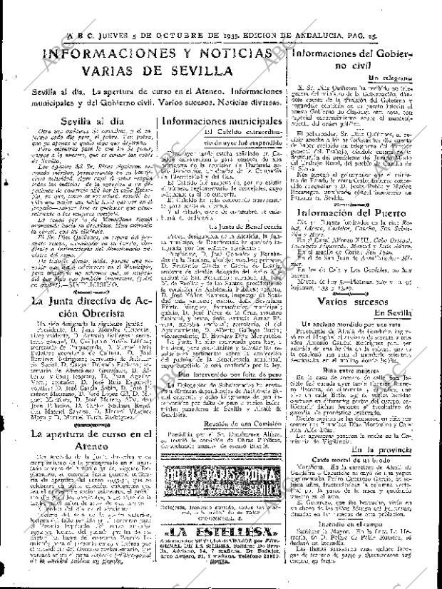 ABC SEVILLA 05-10-1933 página 25