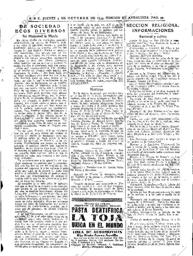 ABC SEVILLA 05-10-1933 página 35
