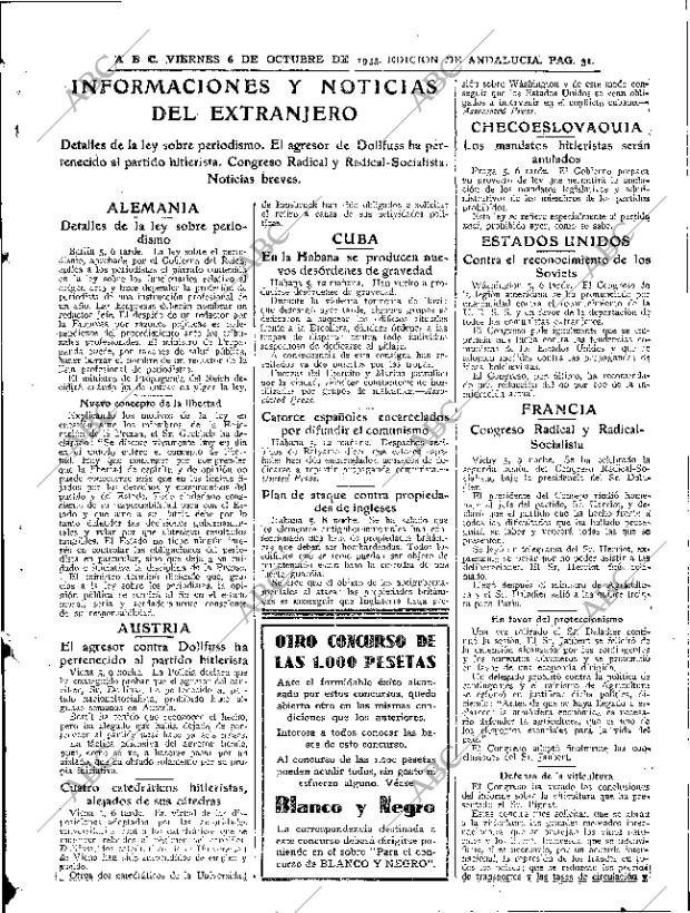 ABC SEVILLA 06-10-1933 página 31