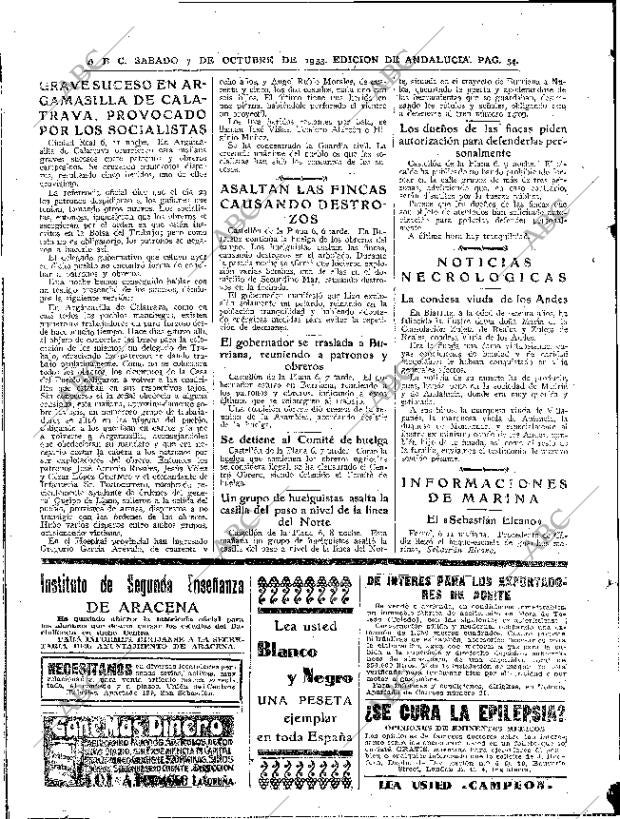 ABC SEVILLA 07-10-1933 página 34