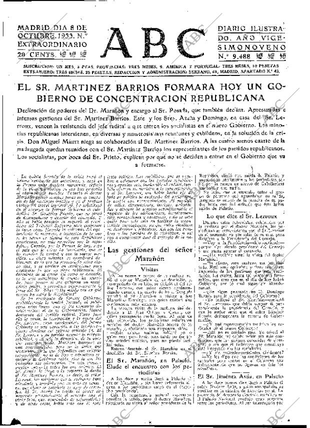 ABC MADRID 08-10-1933 página 25