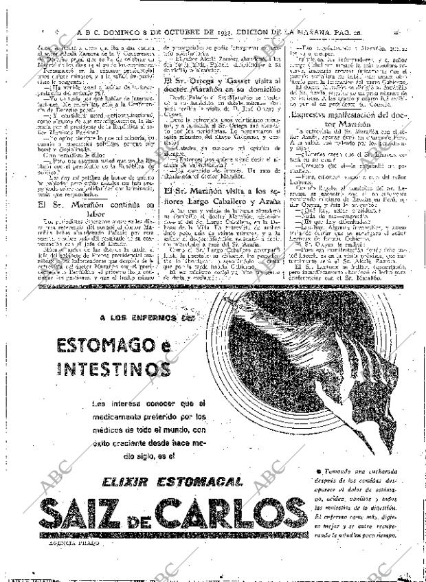 ABC MADRID 08-10-1933 página 26