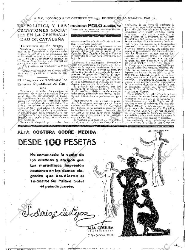 ABC MADRID 08-10-1933 página 32