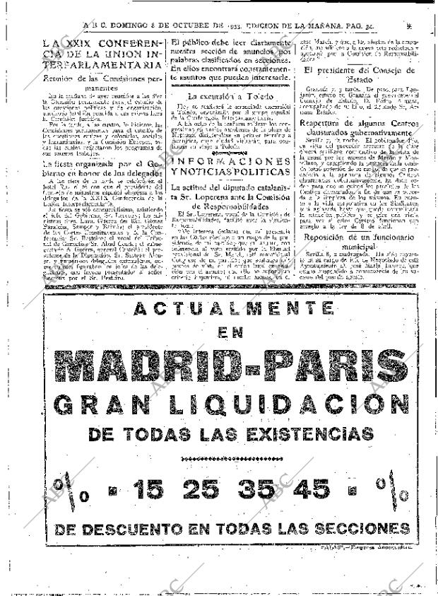 ABC MADRID 08-10-1933 página 34