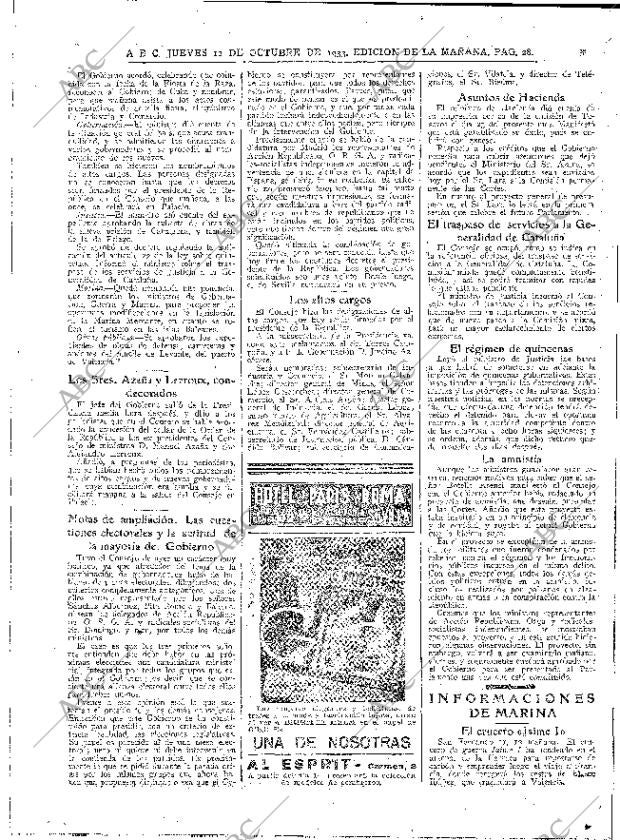 ABC MADRID 12-10-1933 página 28
