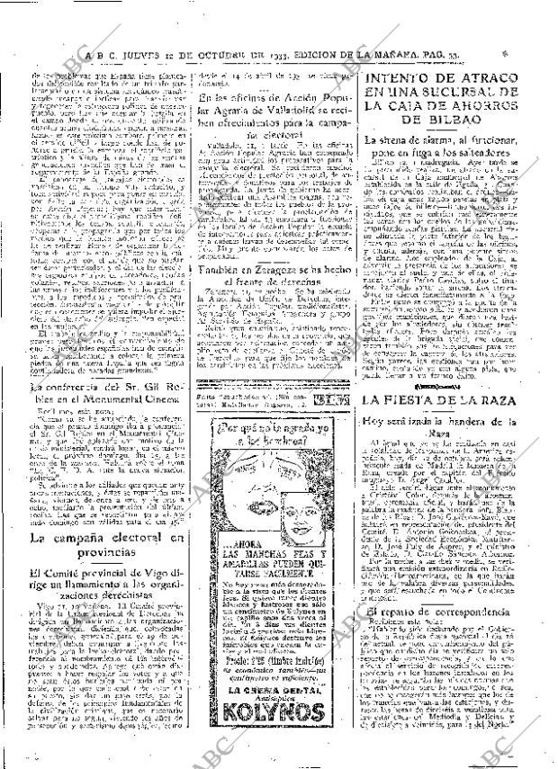 ABC MADRID 12-10-1933 página 33
