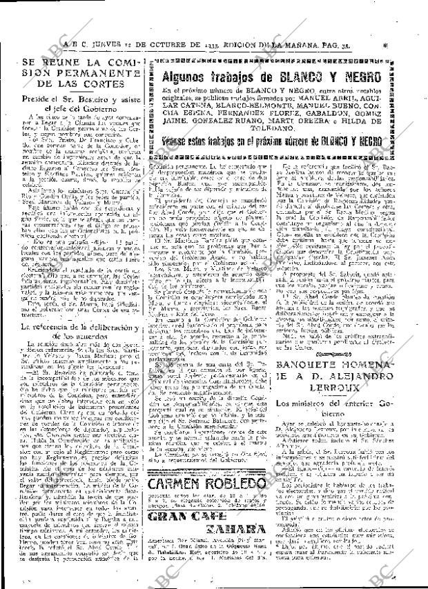 ABC MADRID 12-10-1933 página 35