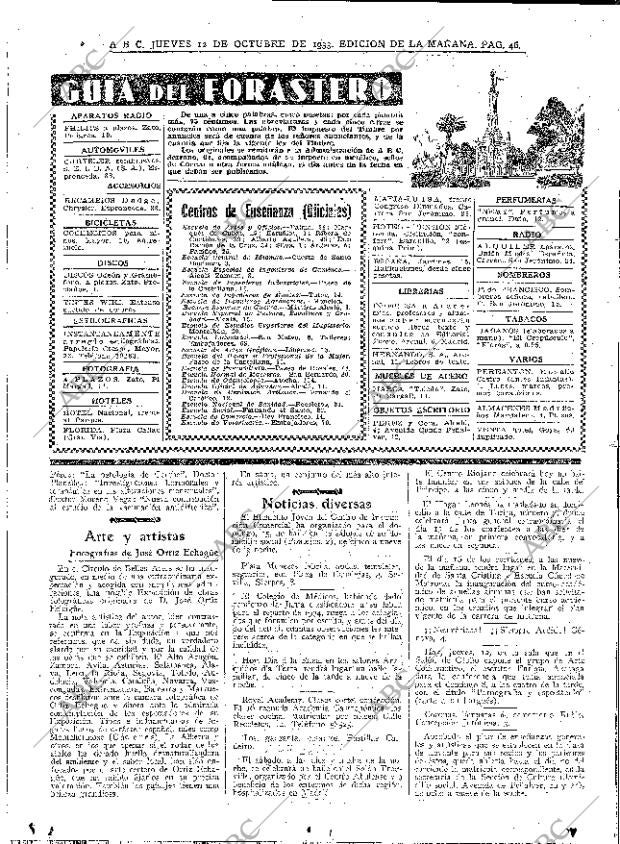 ABC MADRID 12-10-1933 página 46