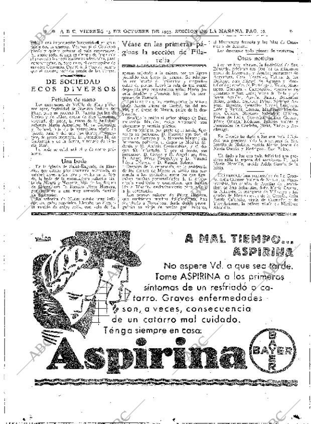 ABC MADRID 13-10-1933 página 16