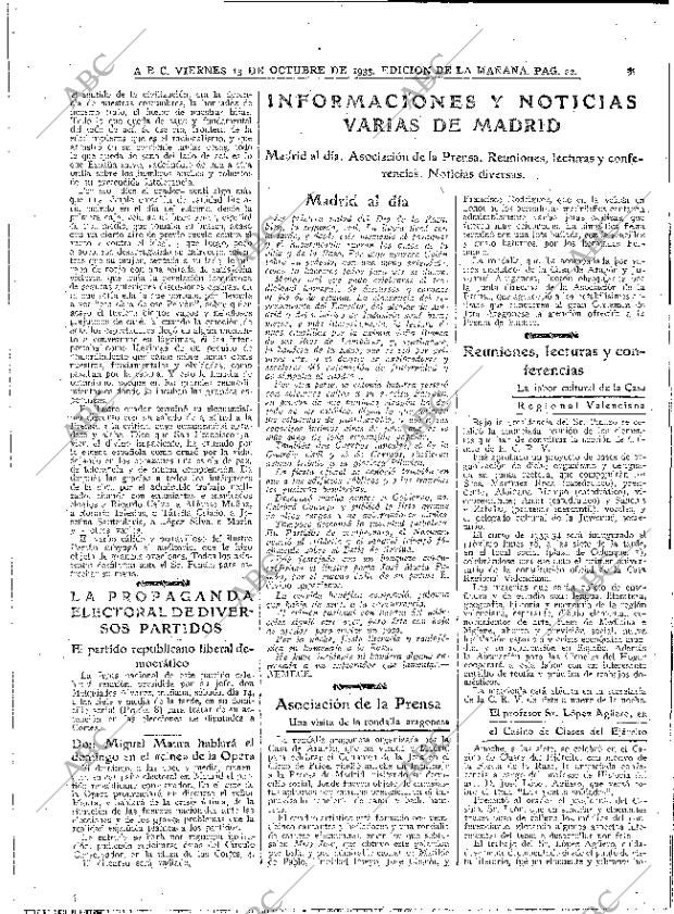 ABC MADRID 13-10-1933 página 22