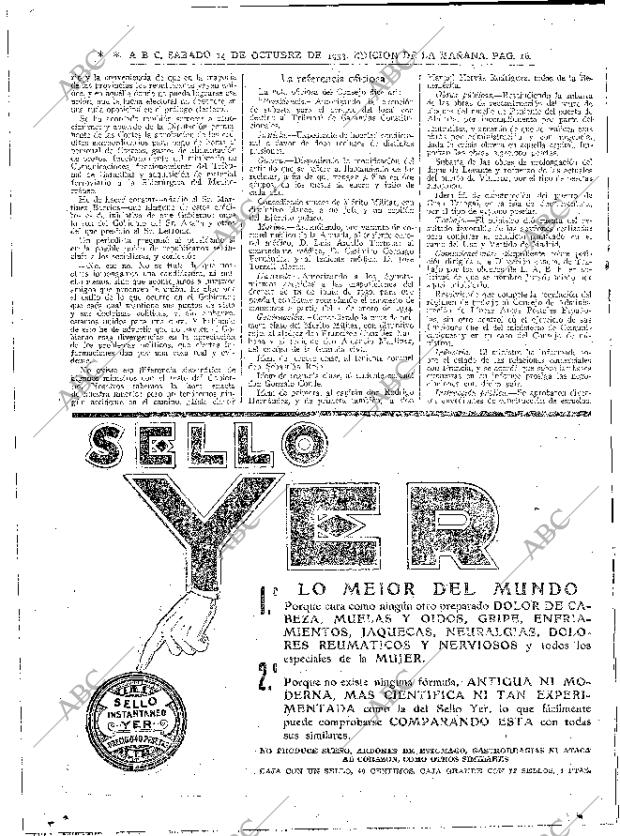 ABC MADRID 14-10-1933 página 16