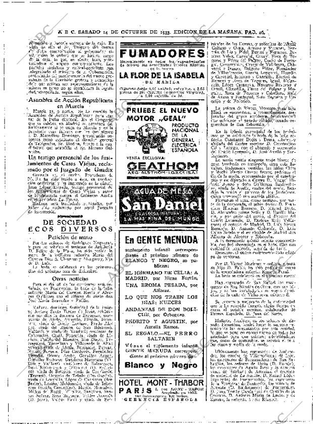 ABC MADRID 14-10-1933 página 26