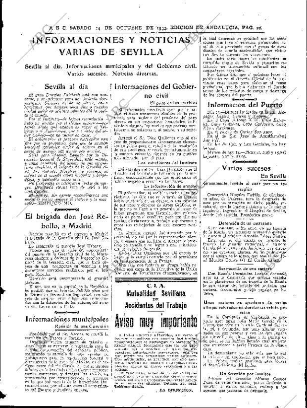ABC SEVILLA 14-10-1933 página 21