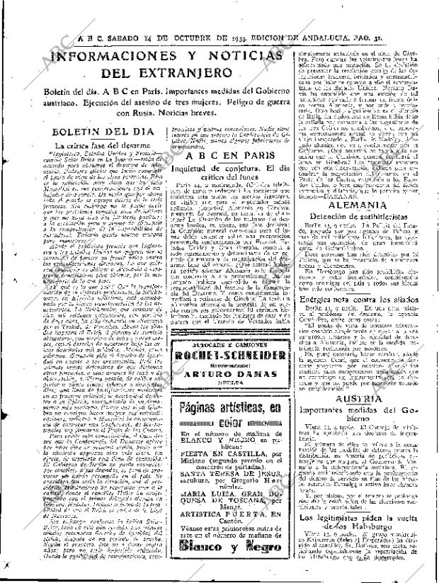 ABC SEVILLA 14-10-1933 página 31