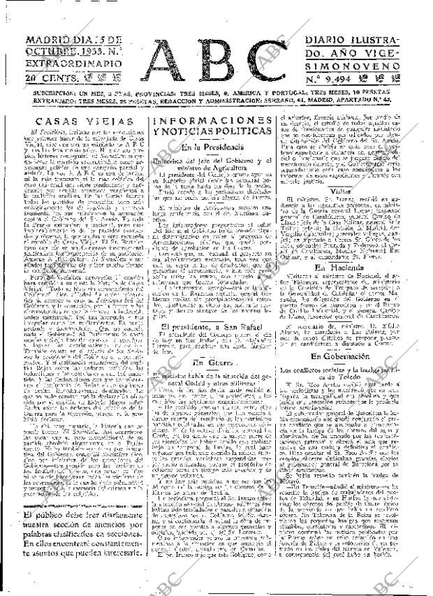 ABC MADRID 15-10-1933 página 25