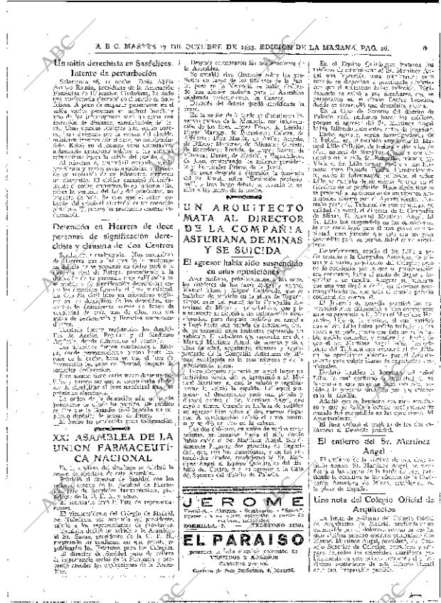 ABC MADRID 17-10-1933 página 26