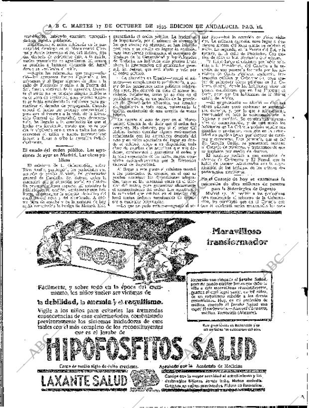 ABC SEVILLA 17-10-1933 página 16
