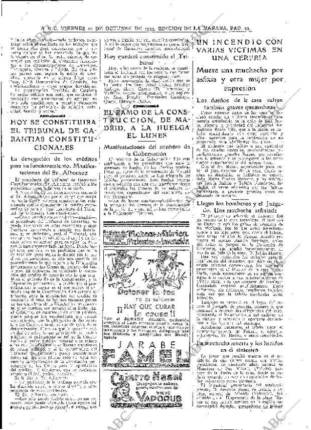 ABC MADRID 20-10-1933 página 23