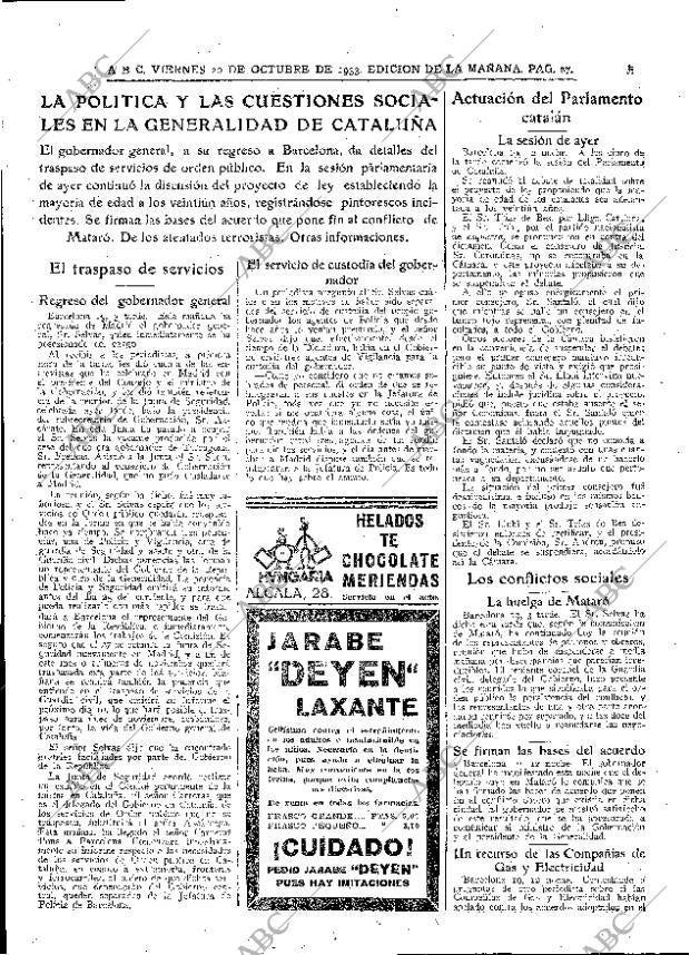 ABC MADRID 20-10-1933 página 27