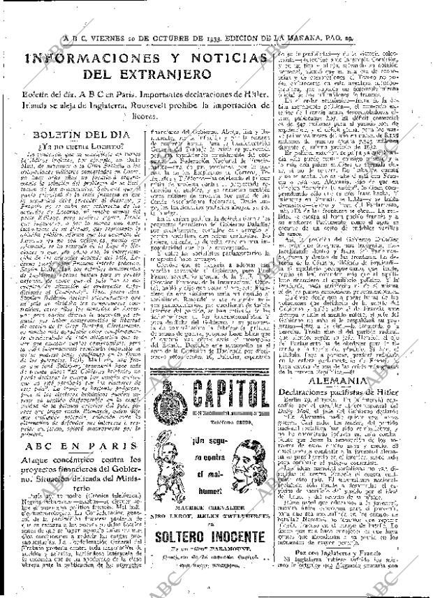 ABC MADRID 20-10-1933 página 29